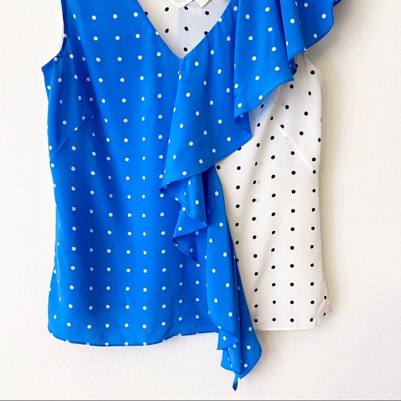 DVF Sleeveless Side Ruffle Top - Picture 2 of 8